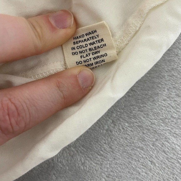 LA Hearts Spaghetti Strap Cropped Long Sleeve Tee Shirt Small White Bohemian - Picture 6 of 6